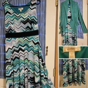 Dress Barn Chevron Summer Dress